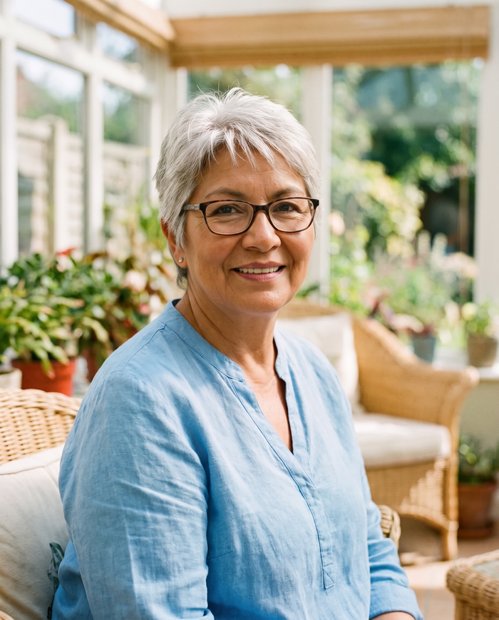 Por fin puedo cepillarme los dientes sin sentir dolor, Margot (61 años)